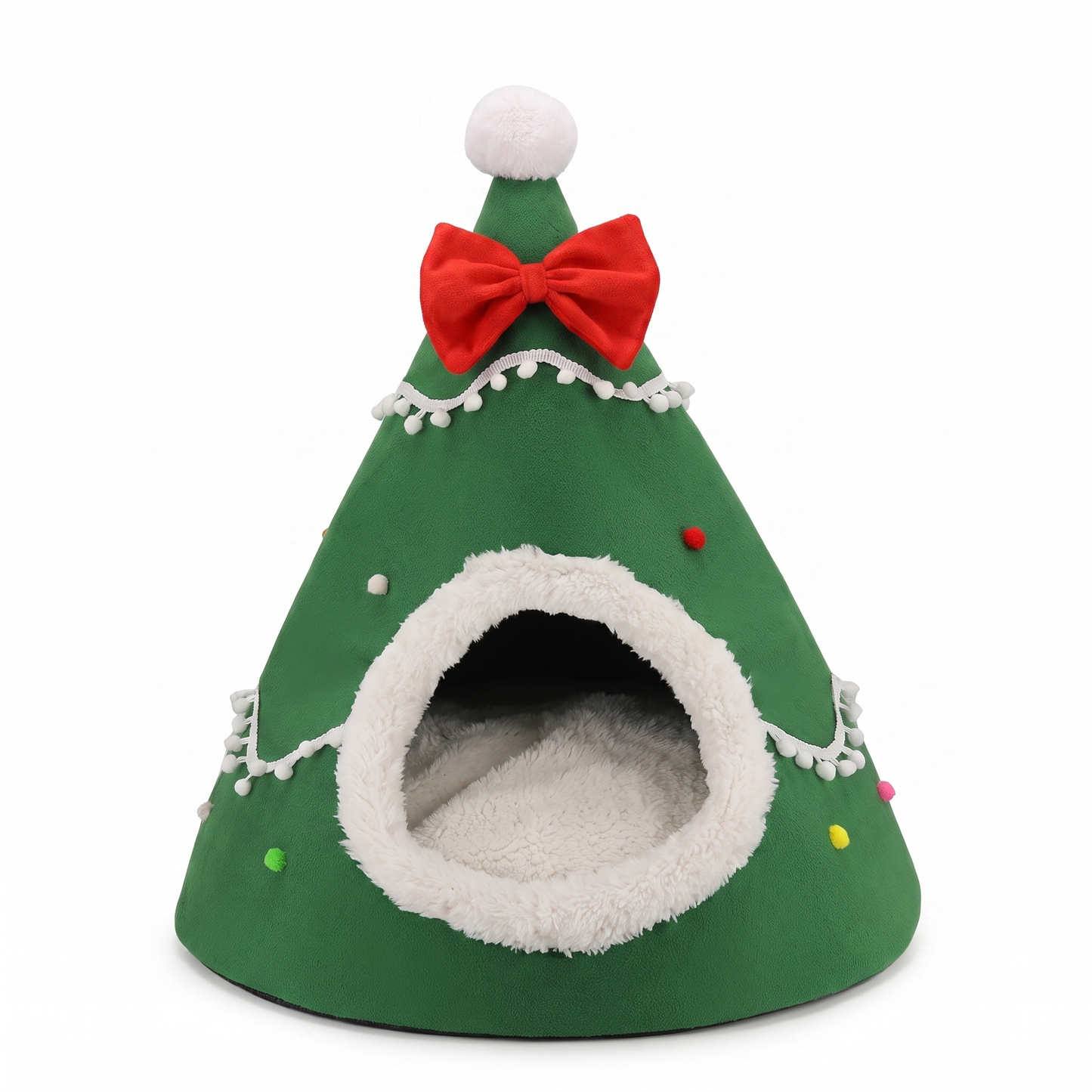 Cozy Holiday Cat Bed