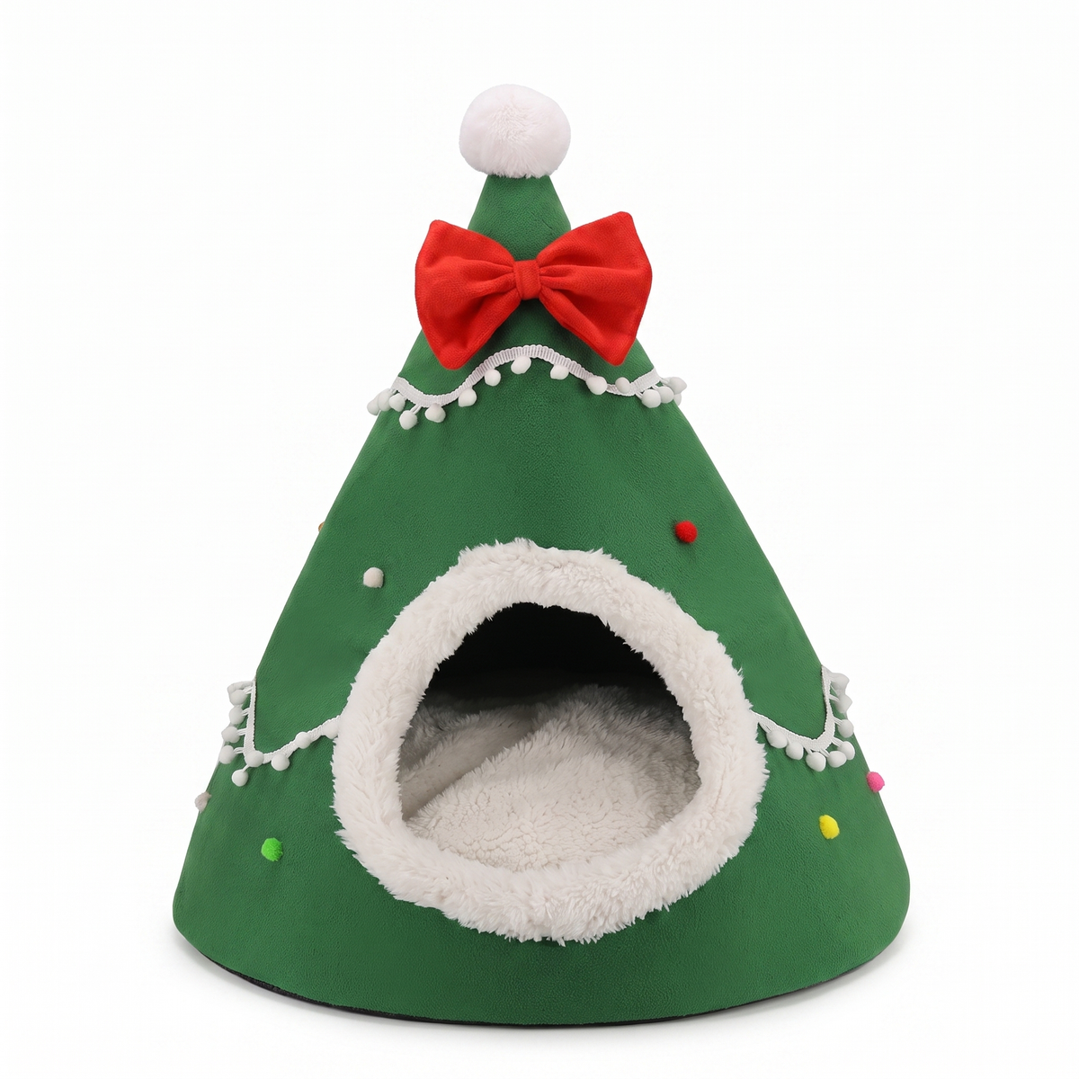 Cozy Holiday Cat Bed